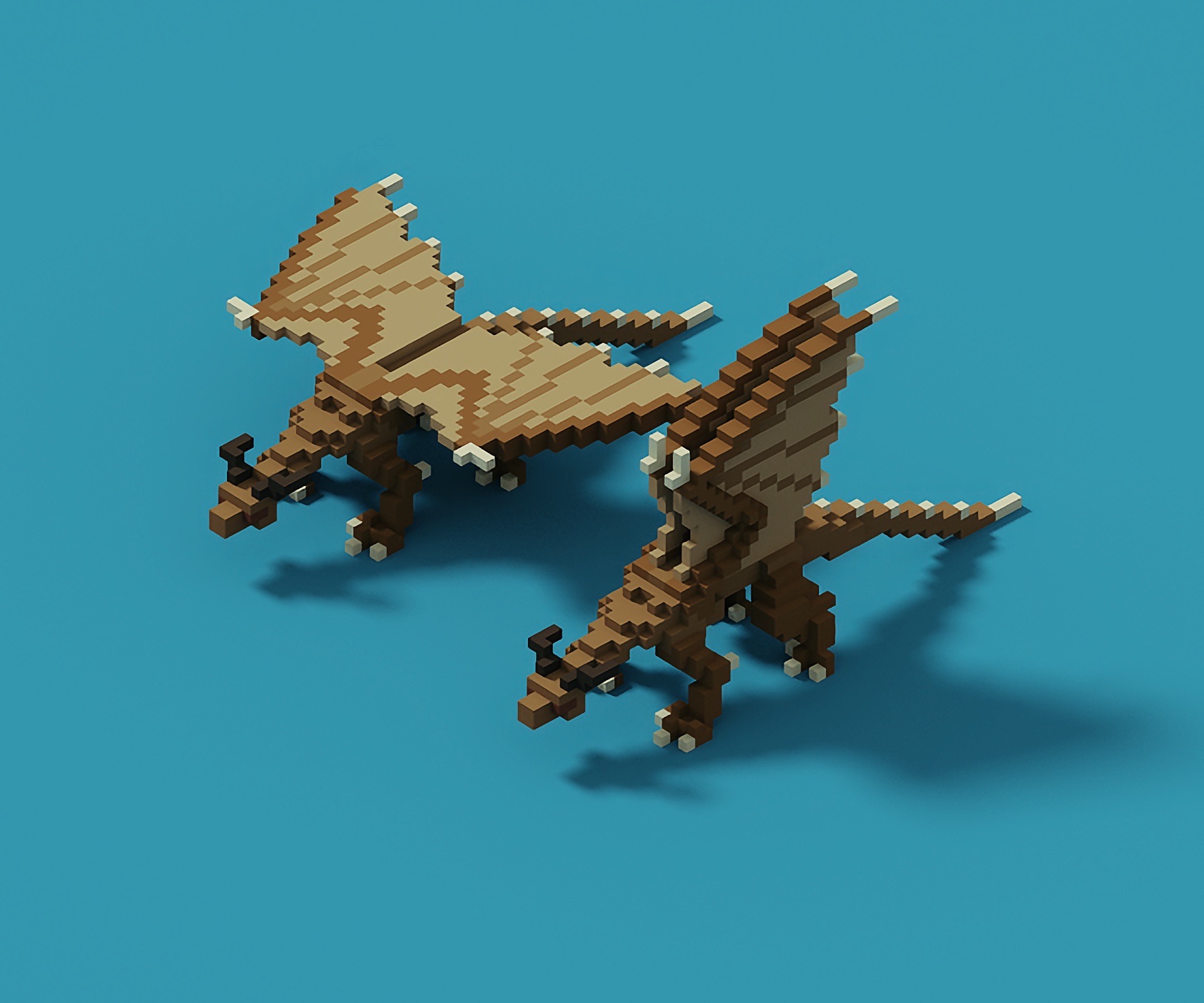 Voxel Dragon Art